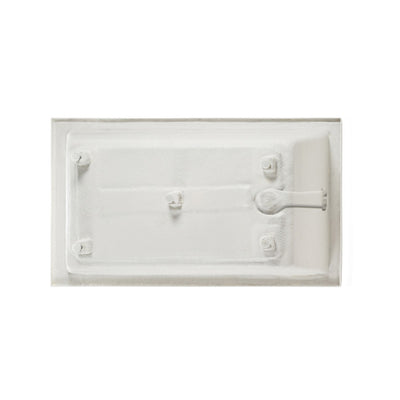 Voltaire 54 x 30 Right Drain Soaking Alcove Bathtub in Glossy White with Integrated Overflow, Drain Included