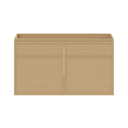 St. Tropez 36" Wall-Mounted Bathroom Vanity Cabinet without Top in Natural Oak