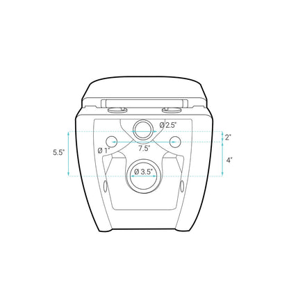 Ivy Wall-Hung Toilet Bundle 0.8/1.6 GPF Dual Flush in Glossy White with Brass Flush Plate