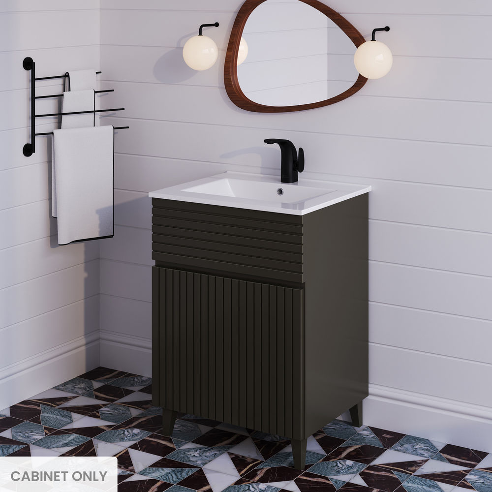 Bernay 24 Bathroom Vanity in Cedar Gray Cabinet Only