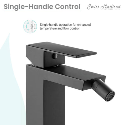 Concorde Bidet Faucet in Matte Black