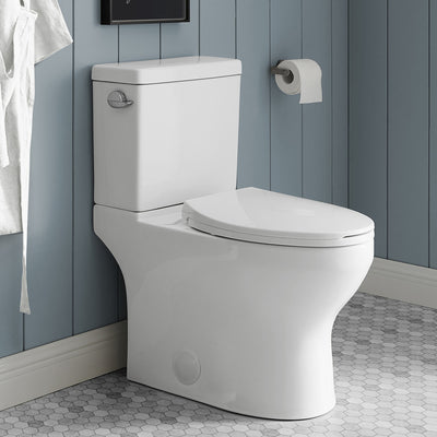 Classe Two-Piece Elongated Left Side Flush Handle Toilet 1.28 gpf