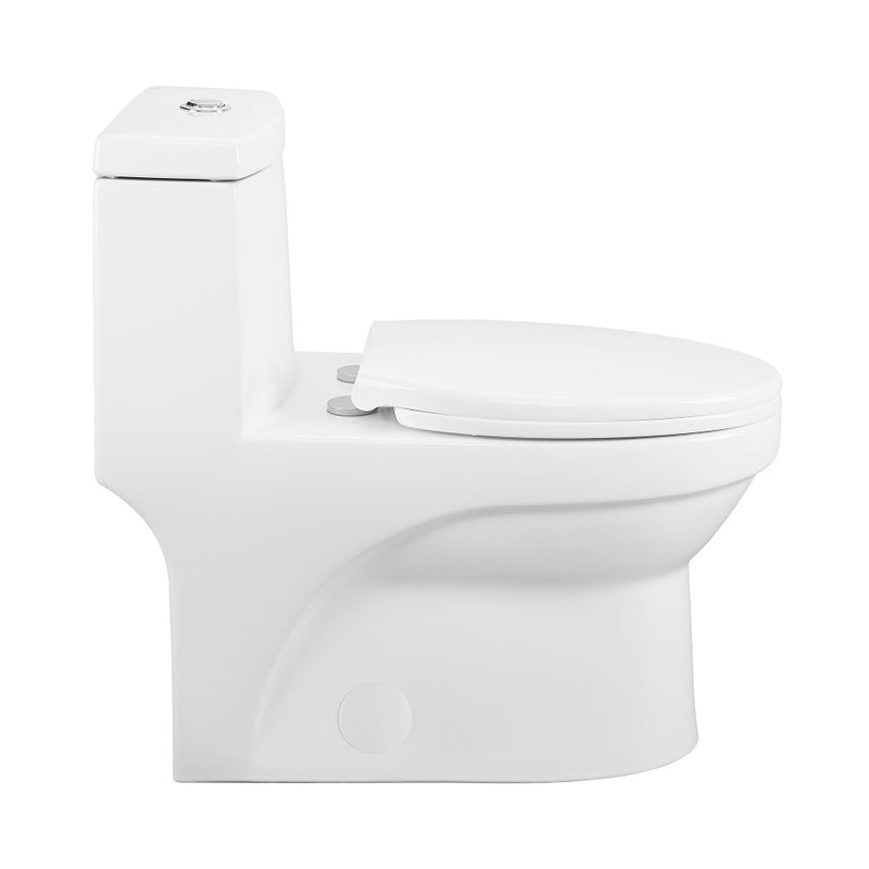Virage One Piece Elongated Toilet with Touchless Retrofit Dual Flush 1.1/1.6 gpf