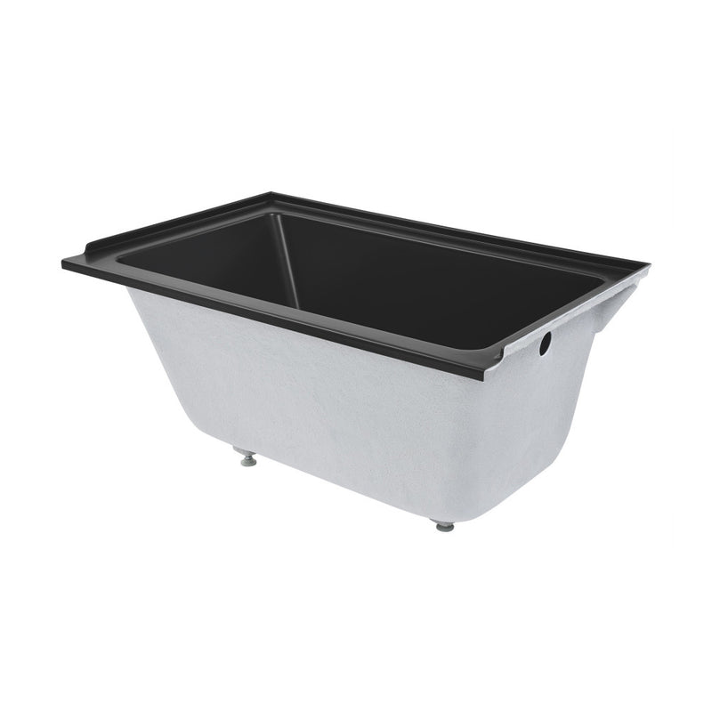 Voltaire 48" x 32" Right-Hand Drain Alcove Bathtub in Matte Black