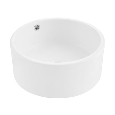 Monaco 16.5” Round Vessel Sink in Matte White