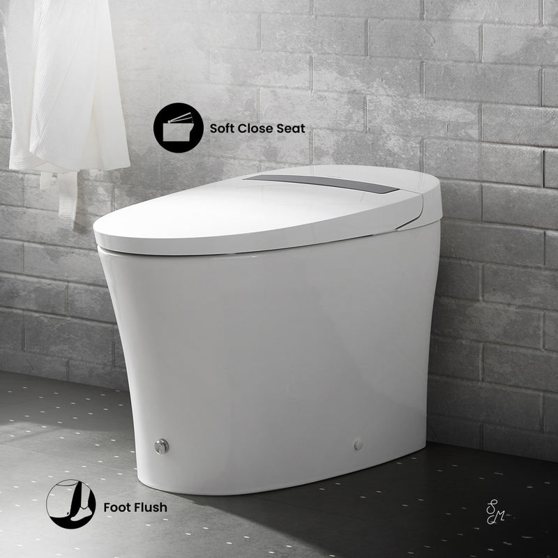Viro Smart Tankless Elongated Toilet, Touchless Vortex™ Dual-Flush 1.1/1.6 gpf