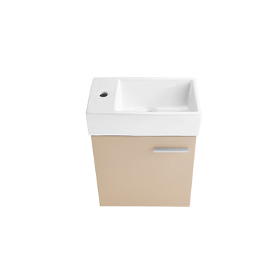 Colmer 18" Wall-Mounted Bathroom Vanity in Sandstone