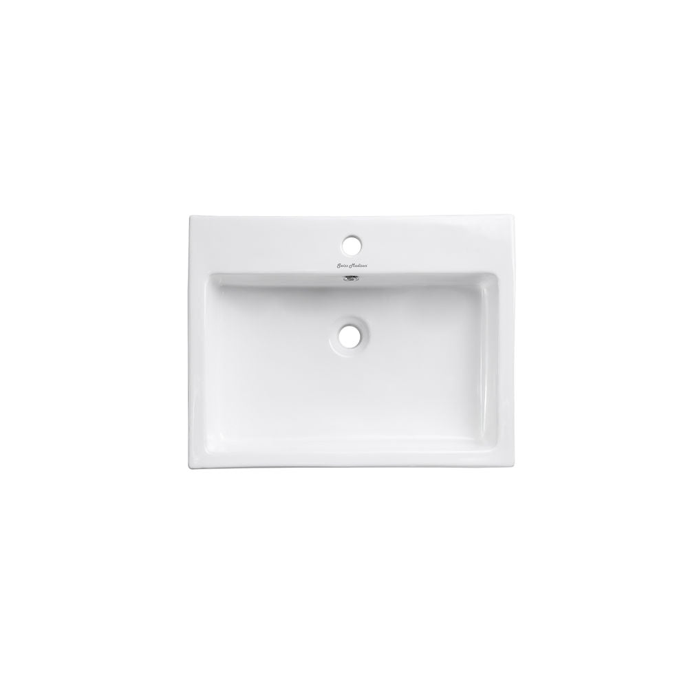 Pierre 24" Open Shelf Chrome Frame Freestanding Bathroom Vanity with Sink Top