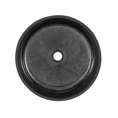 Avallon 16.5 " Round Glass Vessel Sink, Black