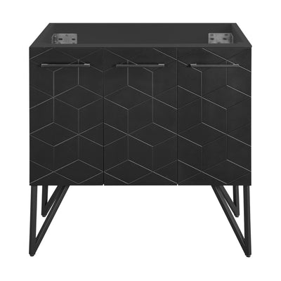 Annecy 36" Bathroom Vanity in Phantom Black - Cabinet Only