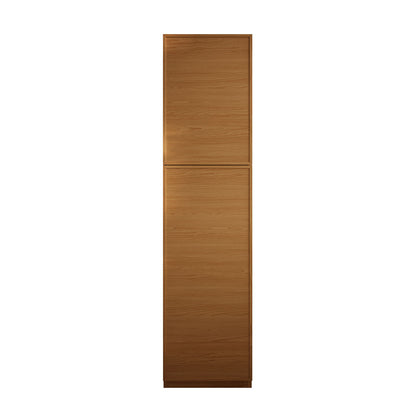 St. Tropez 15 x 15 x 60 Freestanding Linen Cabinet in Brown Oak