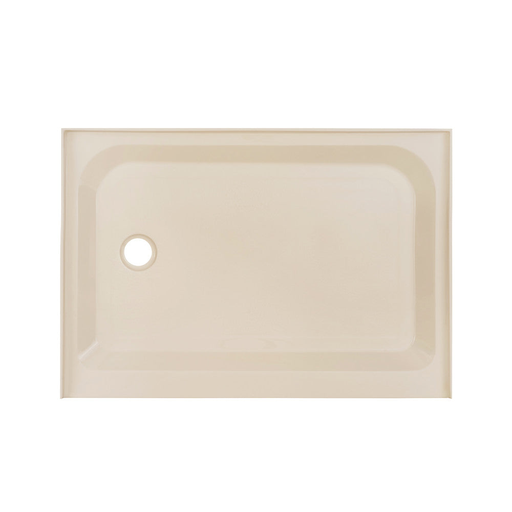 Voltaire 48" x 36" Single-Threshold, Left-Hand Drain, Shower Base in Biscuit