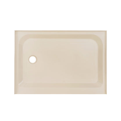 Voltaire 48" x 36" Single-Threshold, Left-Hand Drain, Shower Base in Biscuit