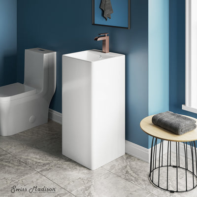 Concorde One Piece Pedestal Sink