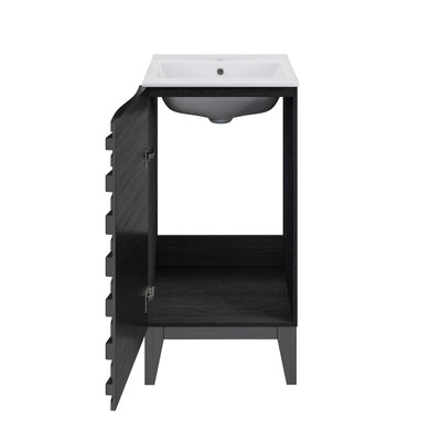 Cascade 18" Bathroom Vanity in Black