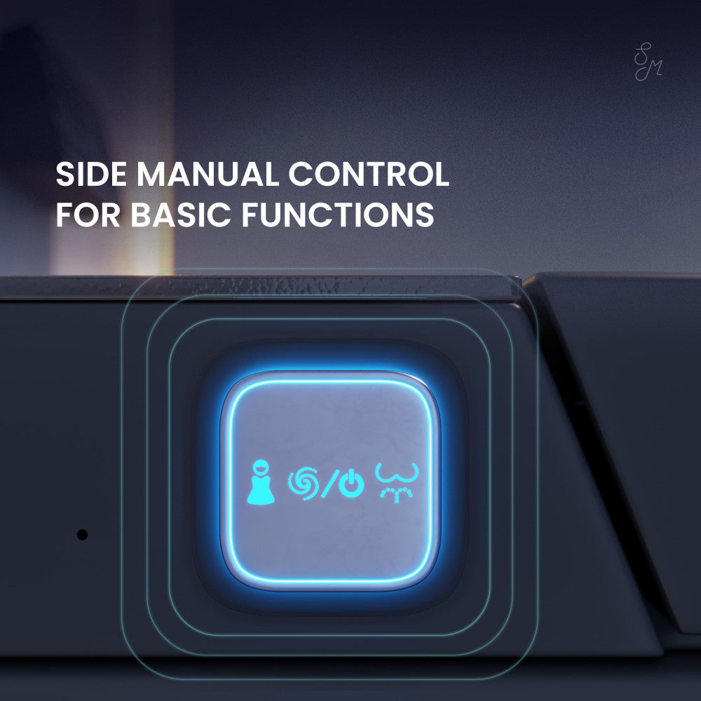 Concorde One Piece Smart Toilet 1.28 GPF in Matte Black with Heated Bidet, Air Drying, Night Light, Foot Sensor