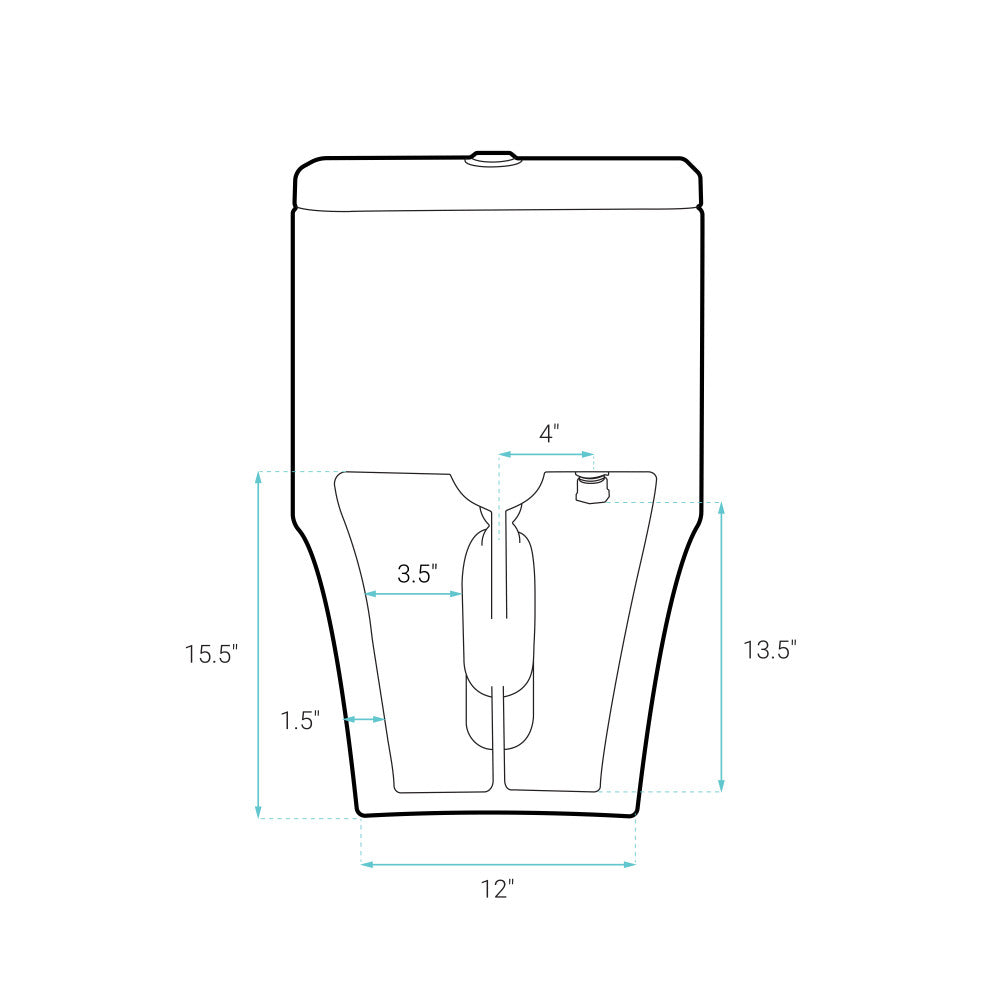 Bastille One-Piece Elongated Toilet Vortex Dual-Flush 1.1/1.6 gpf