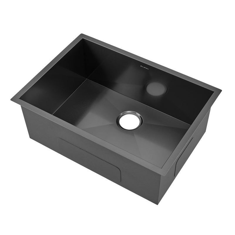 Tourner 27 x 19 Stainless Steel, Single Basin, Undermount Kitchen Sink in Black