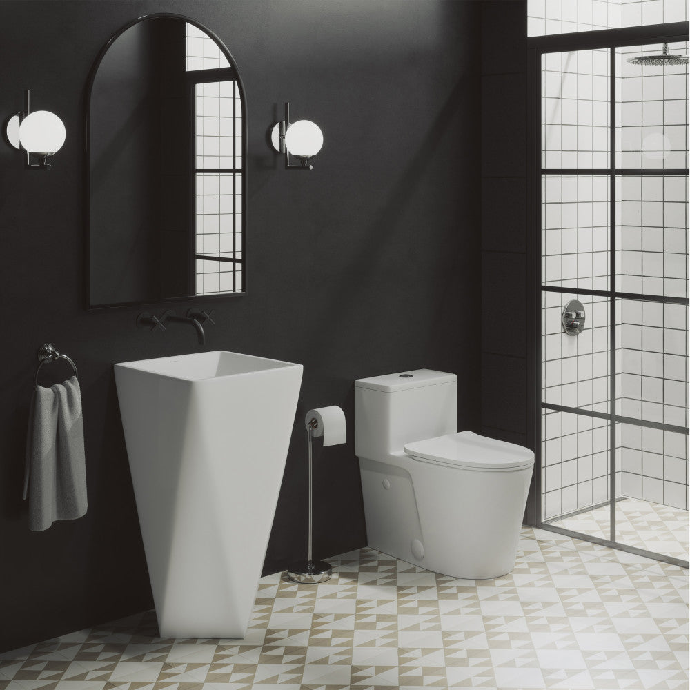 Brusque One-Piece Pedestal Sink
