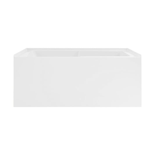 Voltaire 48" x 30" Right-Hand Drain Alcove Integrated Armrest Bathtub with Apron