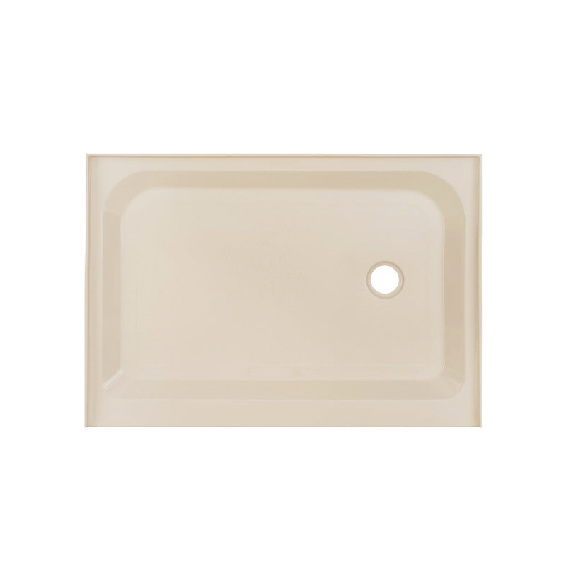 Voltaire 48" x 36" Single-Threshold, Right-Hand Drain, Shower Base in Biscuit