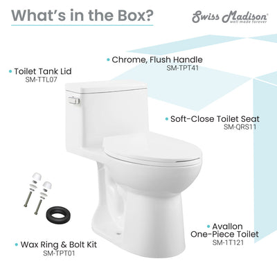 Avallon One-Piece Toilet Side Flush 1.28 gpf
