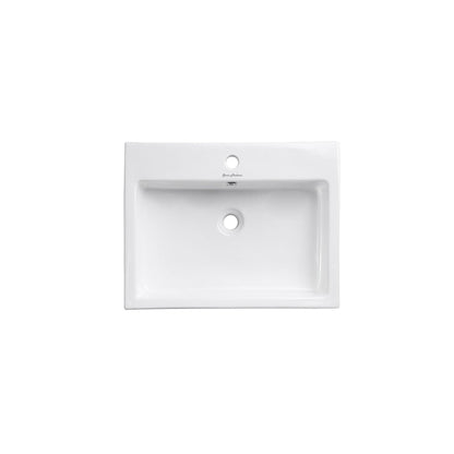 Pierre 24" Open Shelf Gold Frame Freestanding Bathroom Vanity with Sink Top