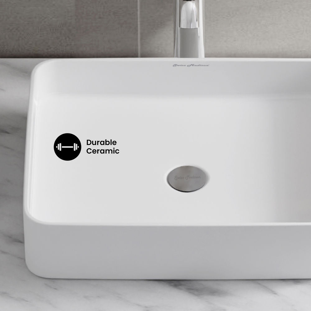 Concorde 19 Rectangle Ceramic Vessel Sink