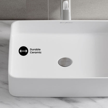 Concorde 19 Rectangle Ceramic Vessel Sink