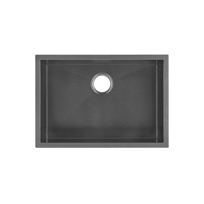 Tourner 26 x 18 Stainless Steel, Single Basin, Undermount Kitchen Sink, Black