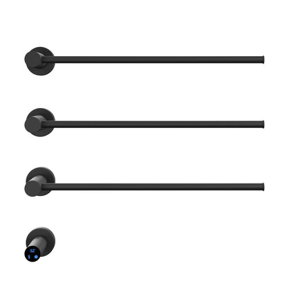 Claire 3-Bar Electric Towel Warmer in Matte Black
