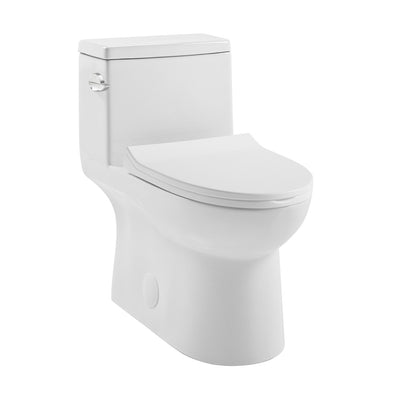 Daxton One-Piece Elongated Left Side Flush Toilet 1.28 gpf