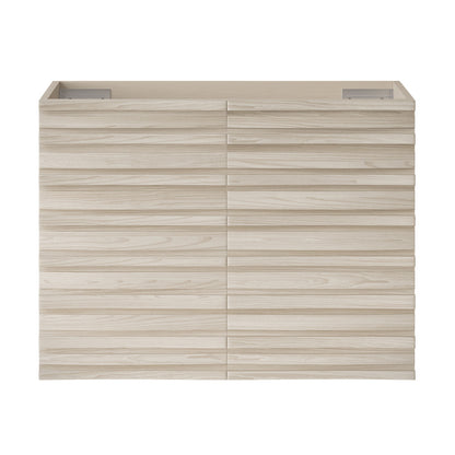 Cascade 30" Wall-Mounted Bathroom Vanity Cabinet without Top in White Oak