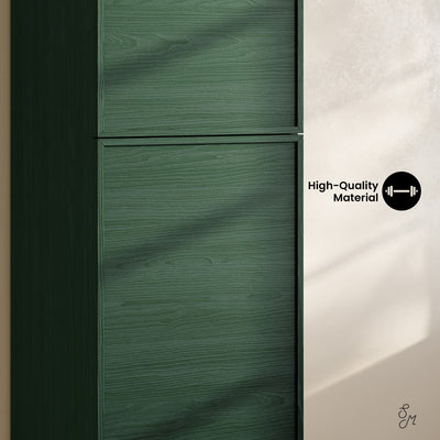 St. Tropez 15 x 15 x 60 Freestanding Linen Cabinet in Green Oak