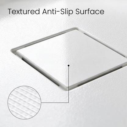 Marquette 38" x 38" Neo-Angle Double-Threshold Shower Pan Base with Center Drain in Glossy White