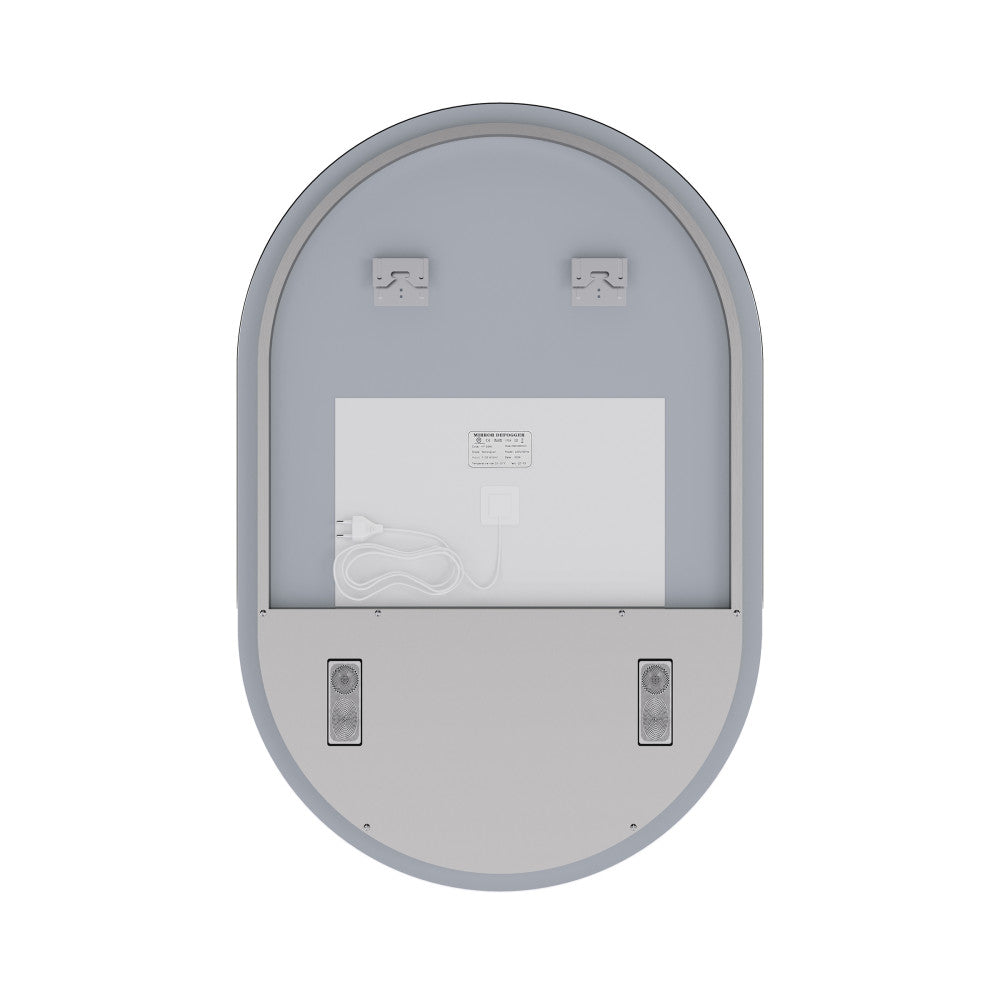 Aura 24" x 36" Pill Shaped LED Anti-Fog Smart Mirror with Bluetooth