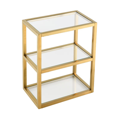 Pierre 16"x20"x10" Wall-Mounted Linen Cabinet in Brushed Gold