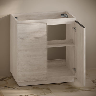 St. Tropez 36" Freestanding Bathroom Vanity Cabinet without Top in White Oak