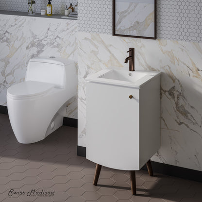 Manoir 18" Bathroom Vanity in White