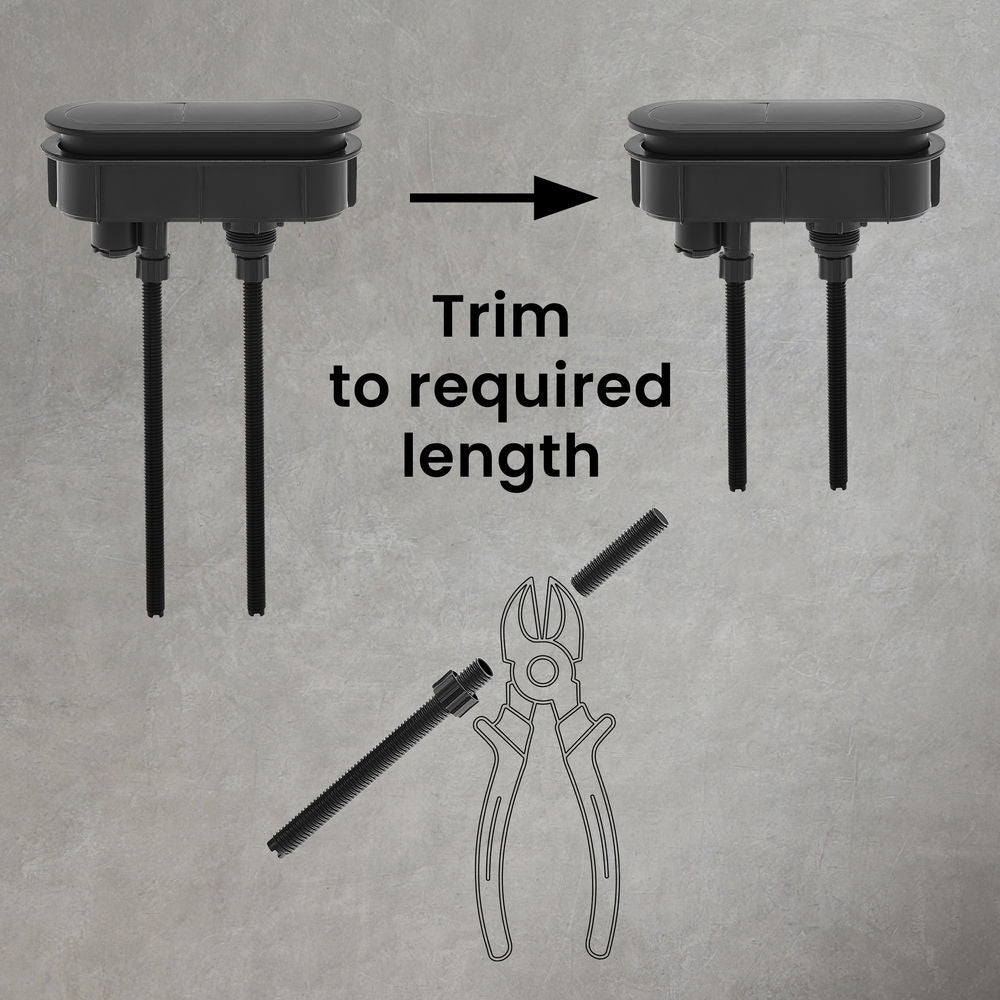 Toilet Hardware Black (SM-1T254HB)