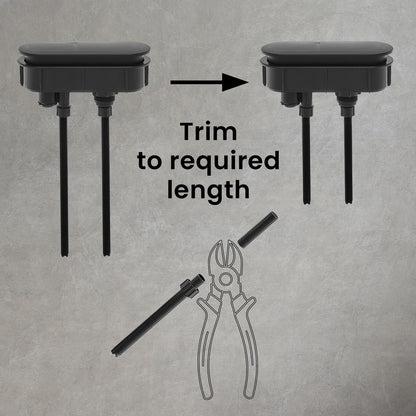 Toilet Hardware Black (SM-1T254HB)