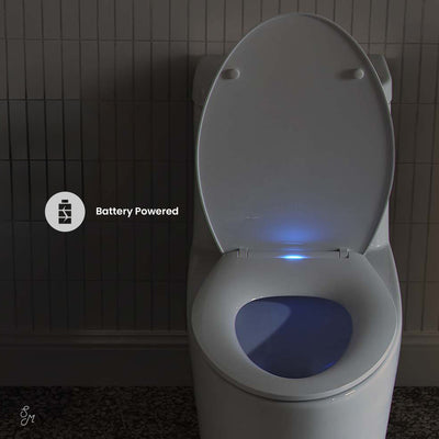 Lumiere Elongated Quick-Release Toilet Seat with Night Light