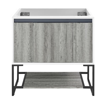 Marseille 36" Bathroom Vanity in Oak - Cabinet Only