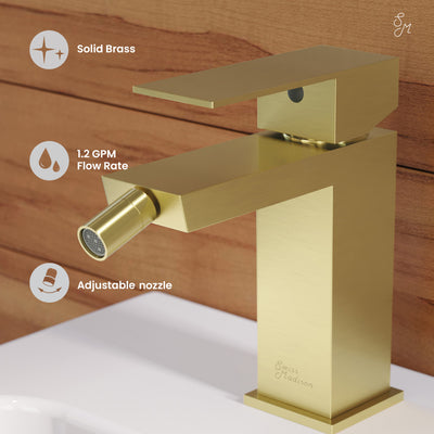 Concorde Bidet Faucet in Brushed Gold