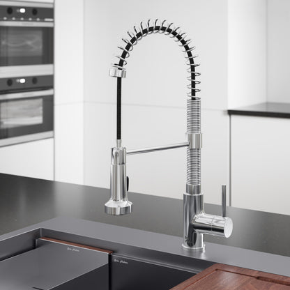 Nouvet Single Handle, Pull-Down Kitchen Faucet in Chrome