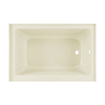 Voltaire 48" x 32" Right-Hand Drain Alcove Bathtub with Apron in Bisque