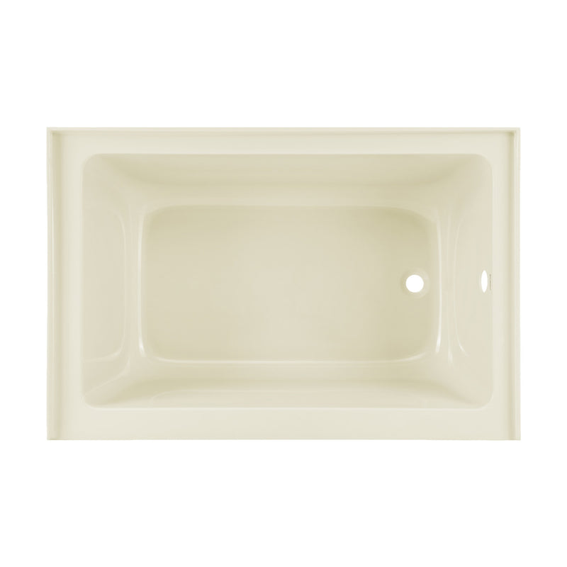 Voltaire 48" x 32" Right-Hand Drain Alcove Bathtub with Apron in Bisque