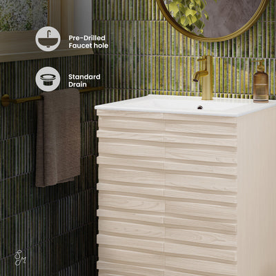 Cascade 24'' Bathroom Vanity in White