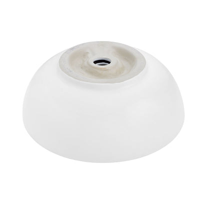 Sublime 17” Round Vessel Sink in Matte White