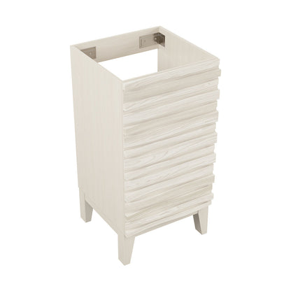 Cascade 18" Freestanding Bathroom Vanity Cabinet without Top in White Oak